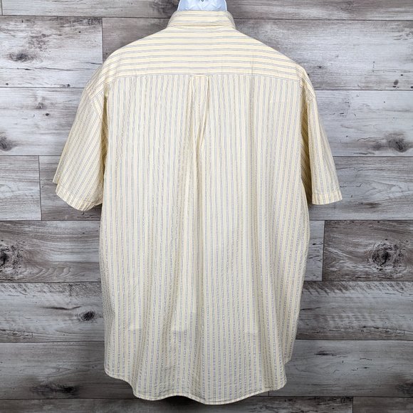 Nautica* Men's Short Sleeve Button Down Curved Hem Chest Pocket Shirt~ XXL - Picture 2 of 12